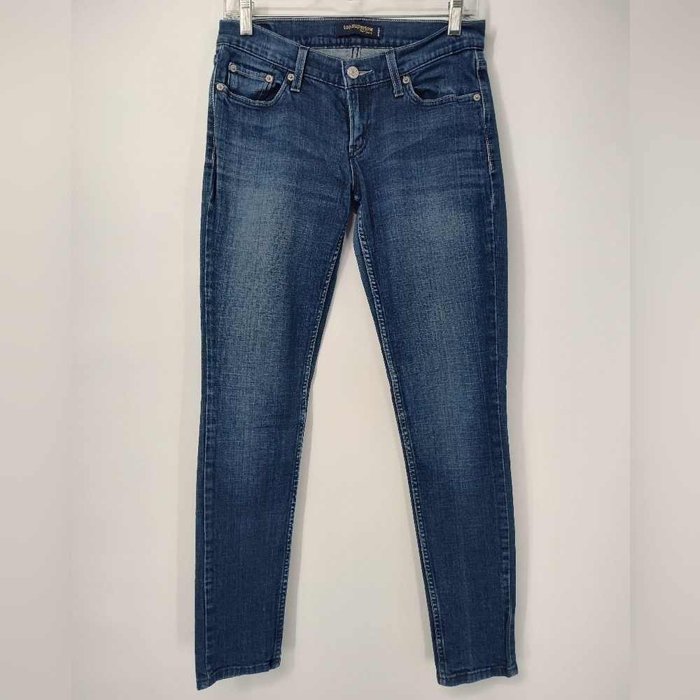 Levi's 524 Too Superlow Women's Dark Blue Skinny Jeans Size 5M